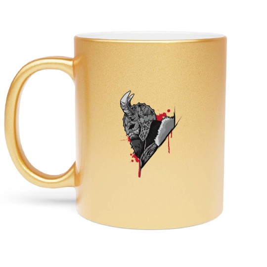 Viking Warrior | Raven Odin Valhalla Valknut Loki Metallic Mugs