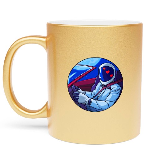 SpaceX Tesla Starman Metallic Mugs