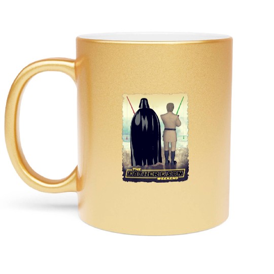 Vader and Luke Weekend Metallic Mugs