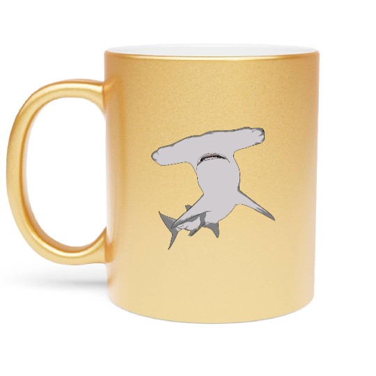 Hammerhead Shark 2 Metallic Mugs