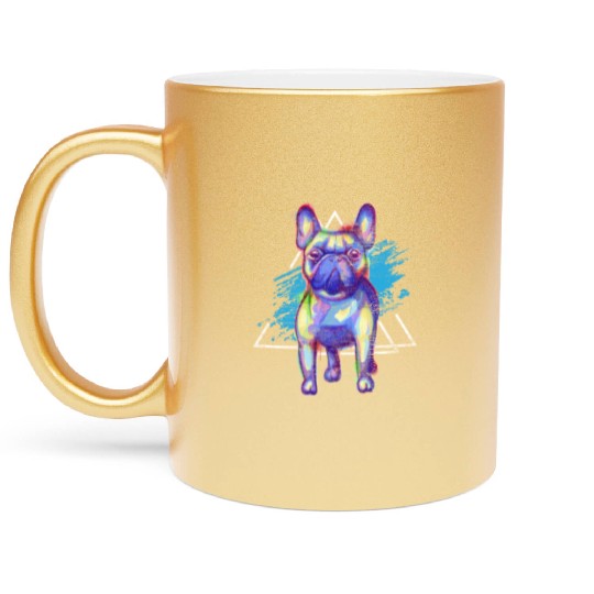 French Bulldog Pet Metallic Mugs
