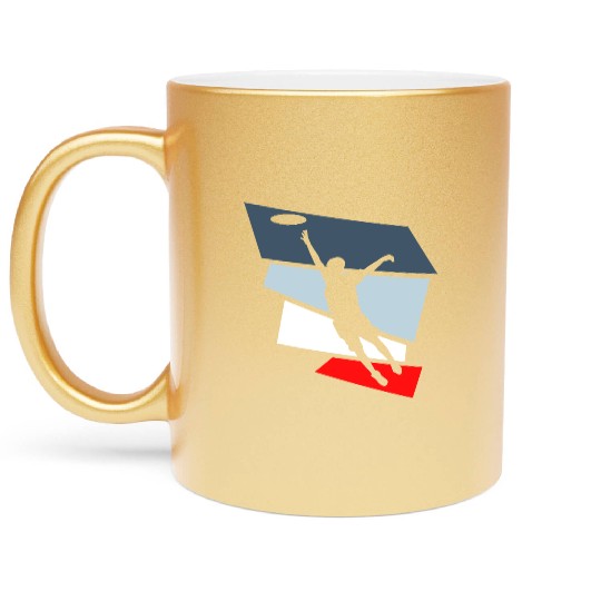 frisbee ultimate frisbee Metallic Mugs