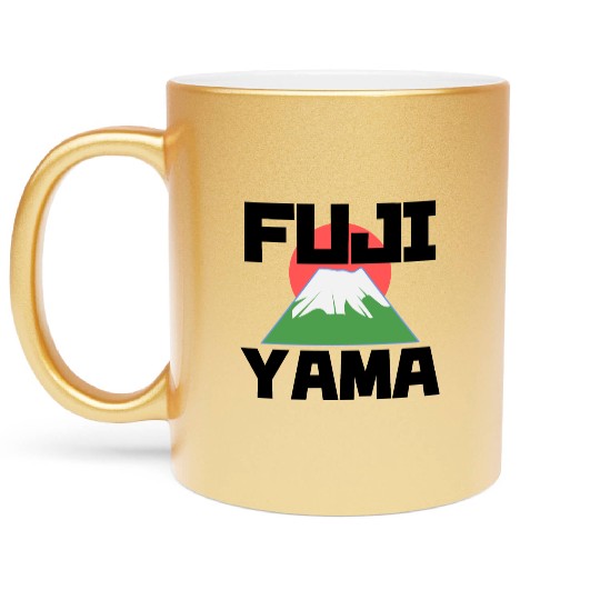 Mount Fuji Fujiyama Volcano Japan Metallic Mugs