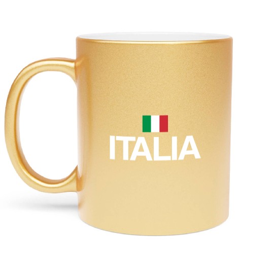 Italia Flag | Pride Italian, Italy Flag Metallic Mugs