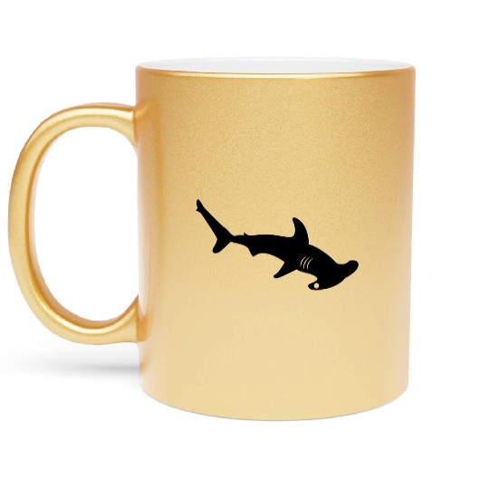 Silhouette design - Hammerhead Shark Metallic Mugs