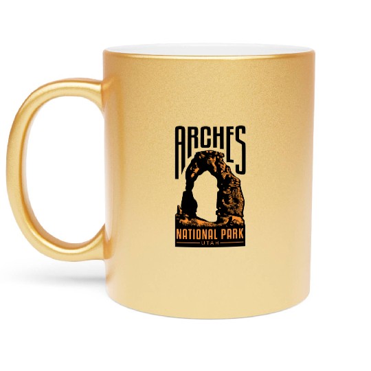 Arches National Park - Utah Metallic Mugs
