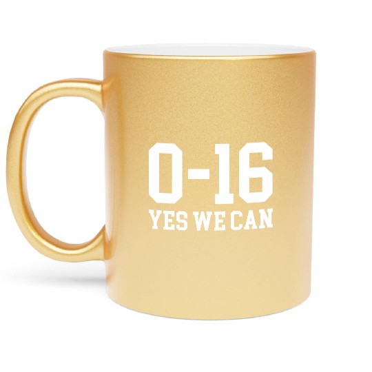 Detroit Lions 0 16 Yes We Can Metallic Mugs