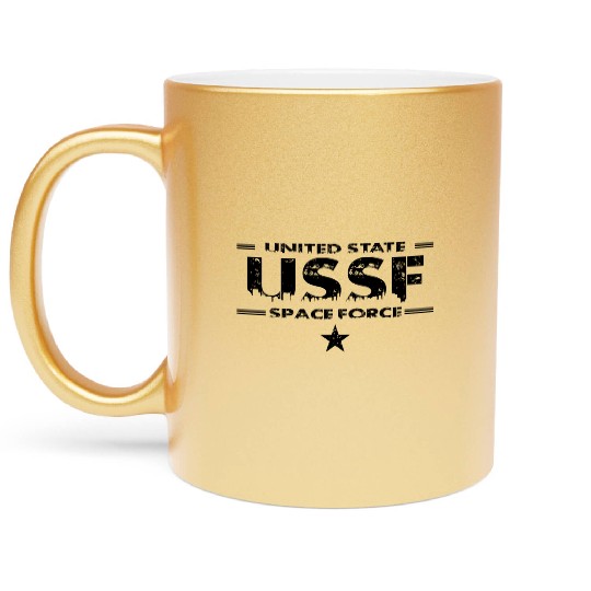 Space Force - Black Metallic Mugs