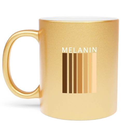Dope Melanin Shades Black Pride Black Girl Magic Metallic Mugs