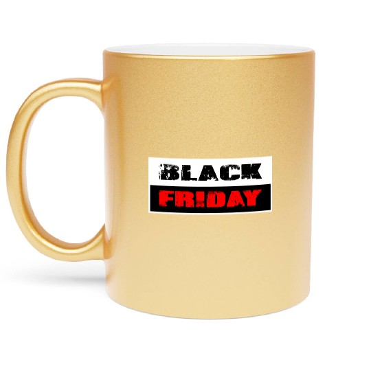 Black Friday Metallic Mugs