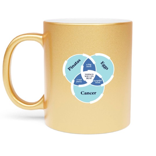 Funny We can beat it Cancer Survivor Gift Metallic Mugs