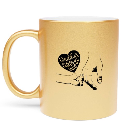 daddy little girl,daddy daughter Metallic Mugs,daddy&me