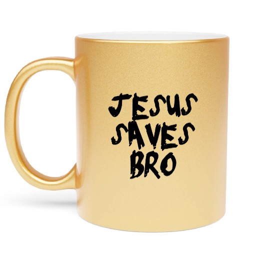 Jesus saves Metallic Mugs
