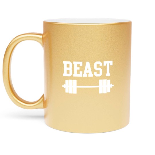 Gym Beast Metallic Mugs