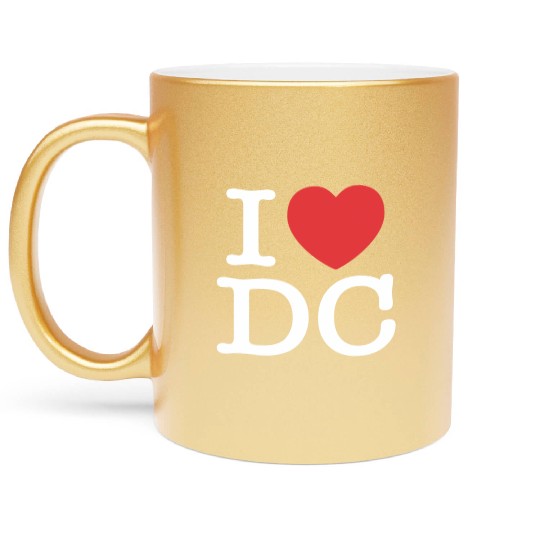 I Heart Dc Love District Of Columbia Metallic Mugs Metallic Mugs S