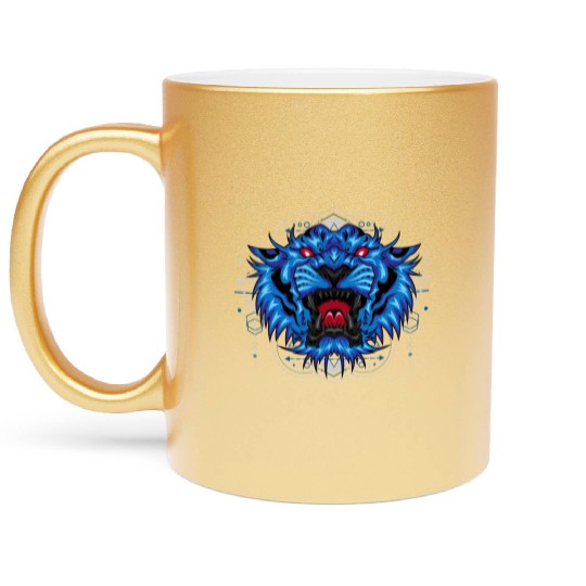 tiger king Metallic Mugs