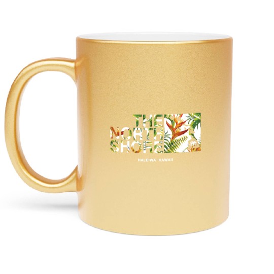 North Shore Haleiwa Bird Of Paradise Metallic Mugs