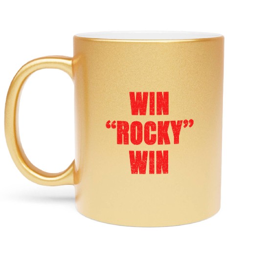 win rocky win Metallic Mugs inspired boxing Metallic Mugs