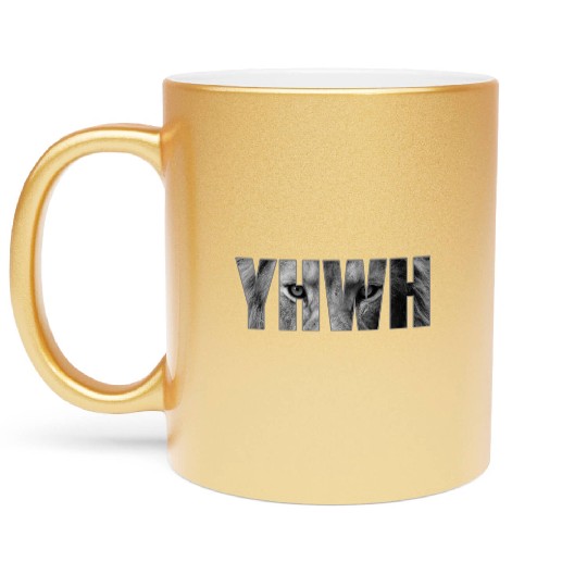 YHWH Yahweh God Lion Gift Metallic Mugs