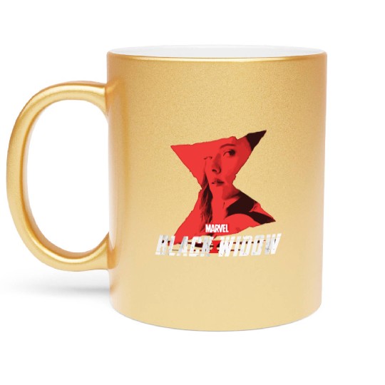 Marvel Black Widow Natasha Romanoff Hourglass Metallic Mugs