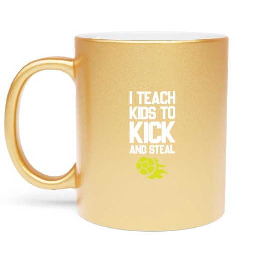 Soccer Coach Football Coach Dad and Mom Gift Idea Metallic Mugs