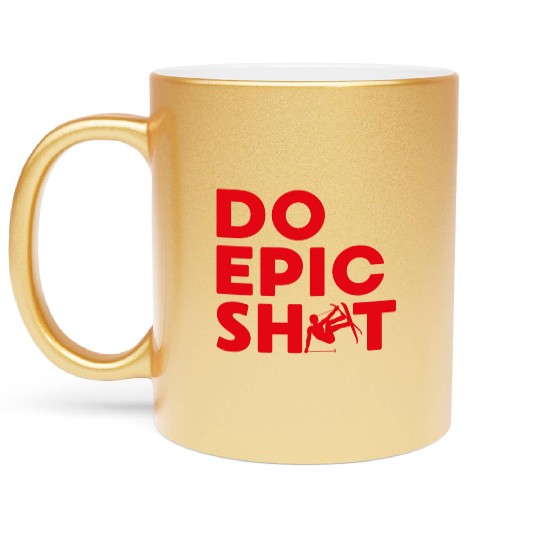 Do epic shit skiing mountains gift Metallic Mugs