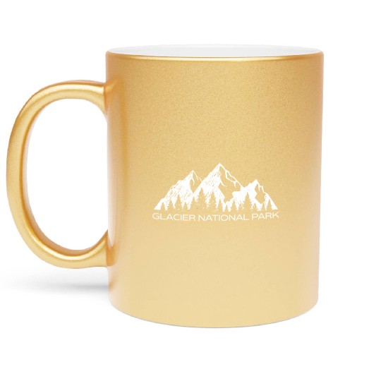 Glacier National Park Montana Gift Glacier Nationa Metallic Mugs