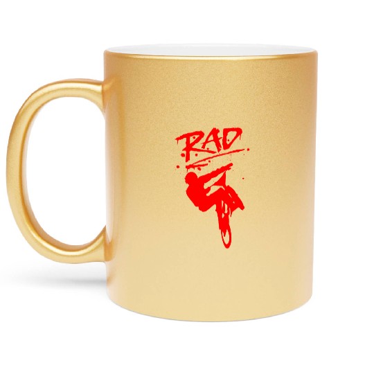 RAD BMX Bike Grafitti 80s Movie Radical Metallic Mugs