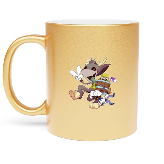 Kids Love Krampus Season Metallic Mugs