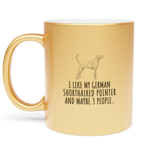 German Shorthaired Pointer Dog Metallic Mugs