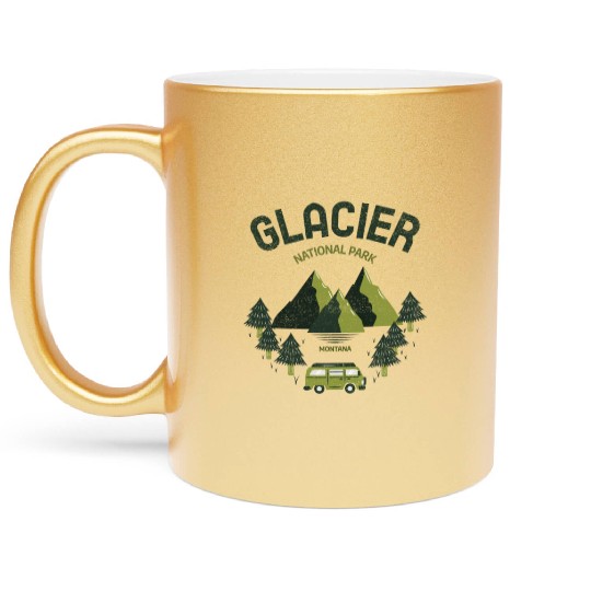 Glacier National Park Montana Travel Metallic Mugs