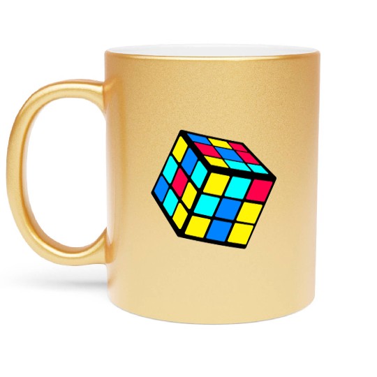 90s 80 Trendy Nostalgia Cube Metallic Mugs