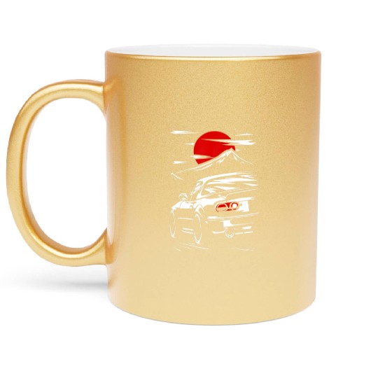Miata mx5 JDM car Metallic Mugs