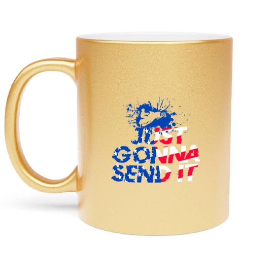 Snowmobile Silhouette Metallic Mugs Snow Machine Winter