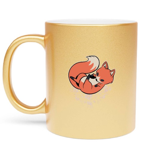 Sakura Fox Cherry Blossom Metallic Mugs