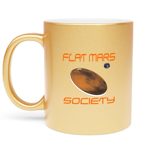 Flat Mars Society Metallic Mugs