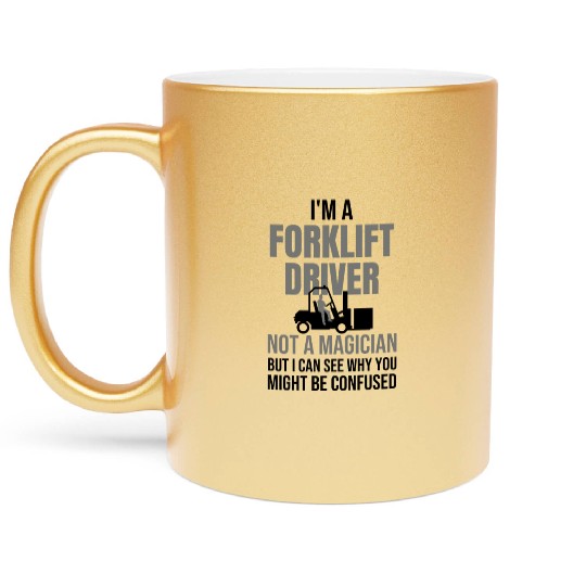Forklift Driver Gift | Forklift Operator Warehouse Metallic Mugs