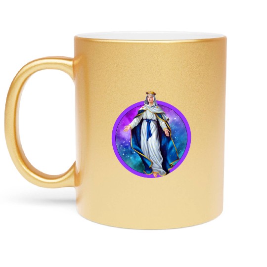Mary Our Lady of Perpetual Help Mother of God Metallic Mugs