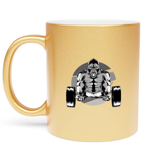Gym Gorilla Metallic Mugs