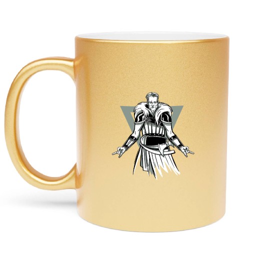 Viking Viking Head Odin Thor Axe Ragnar Fighter Metallic Mugs