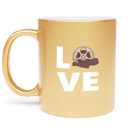 MOVIE WATCHING / CINEMA: love movies Metallic Mugs