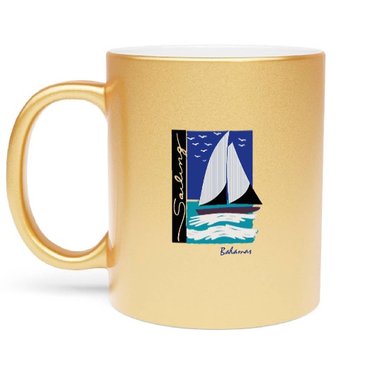 boats and hoes step brothers Metallic Mugs