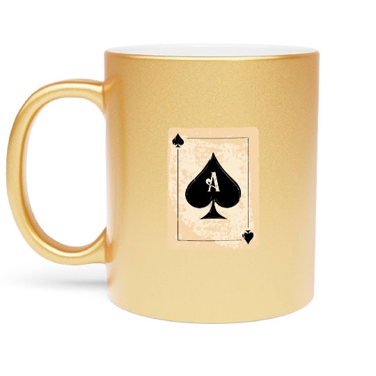 Ace of spades Metallic Mugs
