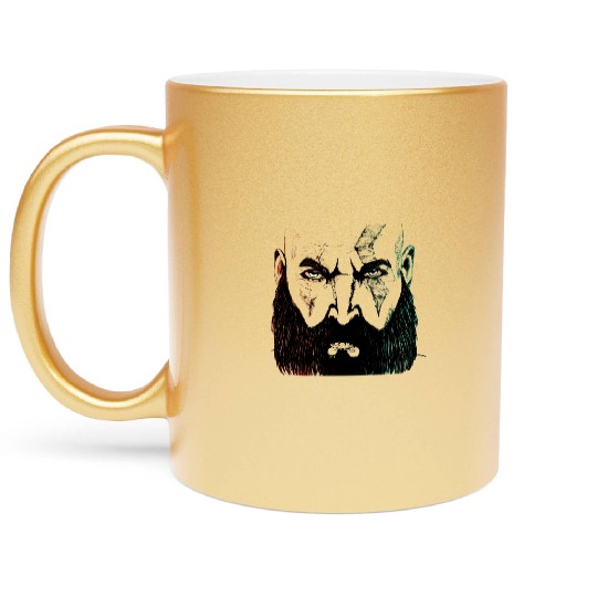 God of War Metallic Mugs