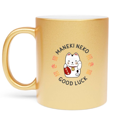 Maneki Neko: Lucky Cat Metallic Mugs