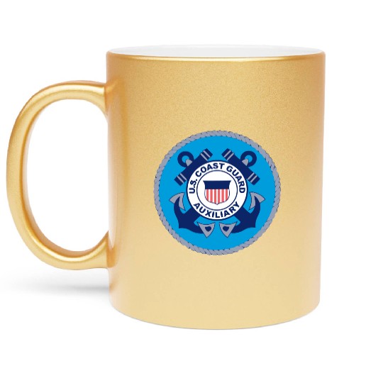 Us Coast Guard Auxiliary Homeland Security Patch Metallic Mugs