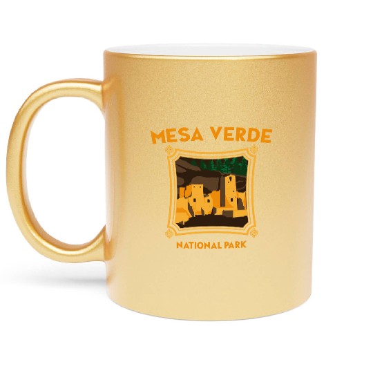 Mesa Verde National Park Novelty Graphic Design Metallic Mugs