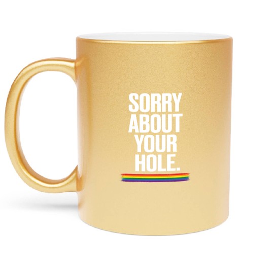 Gay Couple Homosexual LGBTQ Queer Pride Metallic Mugs