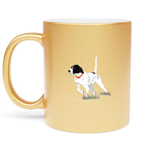 Bird Hunting Hunter English Pointer Dog Metallic Mugs
