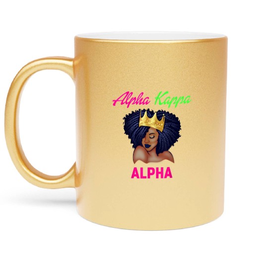 Alpha Kappa AKA Sorority Paraphernalia christmas p Metallic Mugs